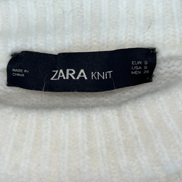 Zara Chunky Sweater with Lattice Sleeves - Picture 8 of 10